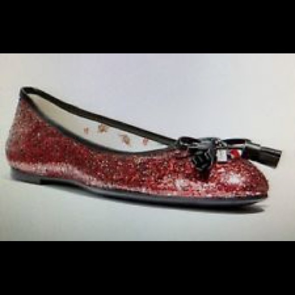 New! Coach Red Glitter Wizzard of Oz Flats! - Picture 7 of 7